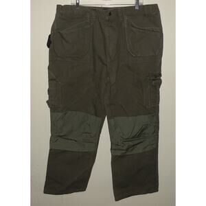 Blaklader Workwear Men’s Canvas Work Pants 40 x 30 Green Double Knee Pockets